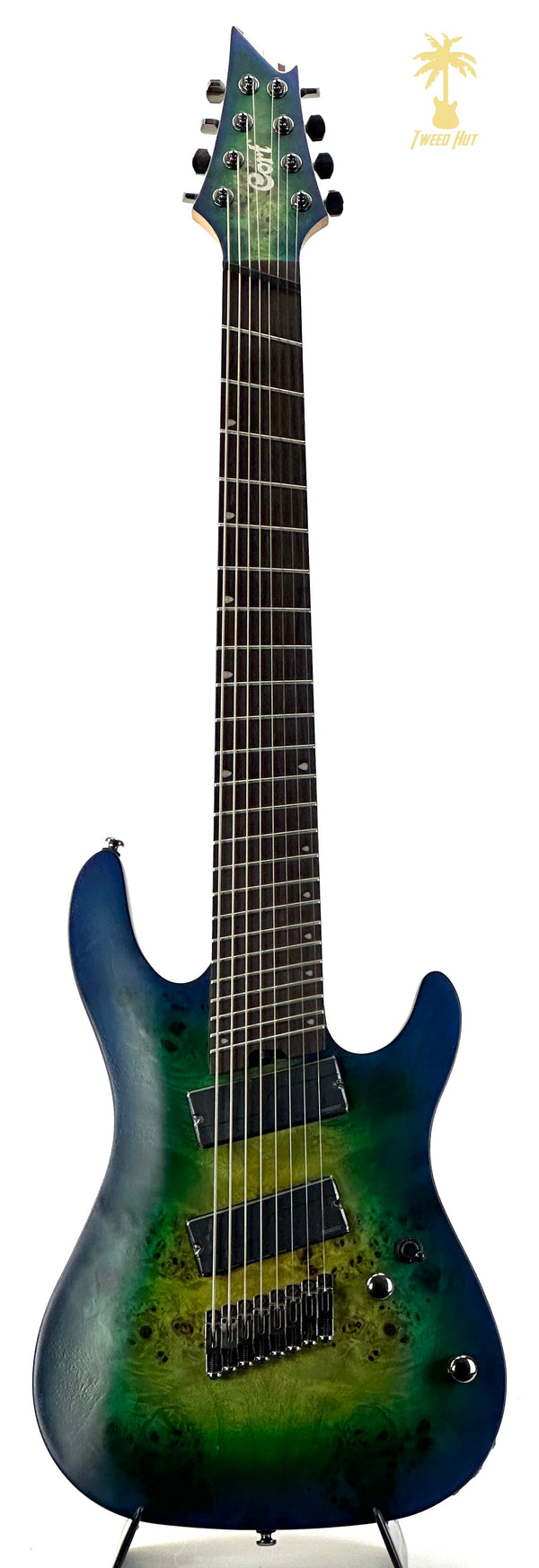 PRE-OWNED CORT KX508MS 8 STRING - MARINA BLUE BURST