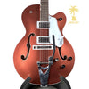 GRETSCH G6118T PLAYERS EDITION ANNIVERSARY HOLLOW BODY WITH STRING-THRU BIGSBY-COPPER METALLIC/SAHARA METALLIC
