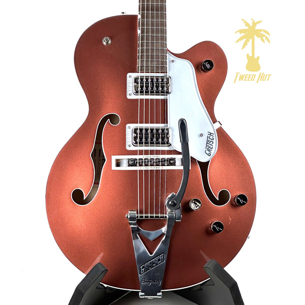 GRETSCH G6118T PLAYERS EDITION ANNIVERSARY HOLLOW BODY WITH STRING-THRU BIGSBY-COPPER METALLIC/SAHARA METALLIC