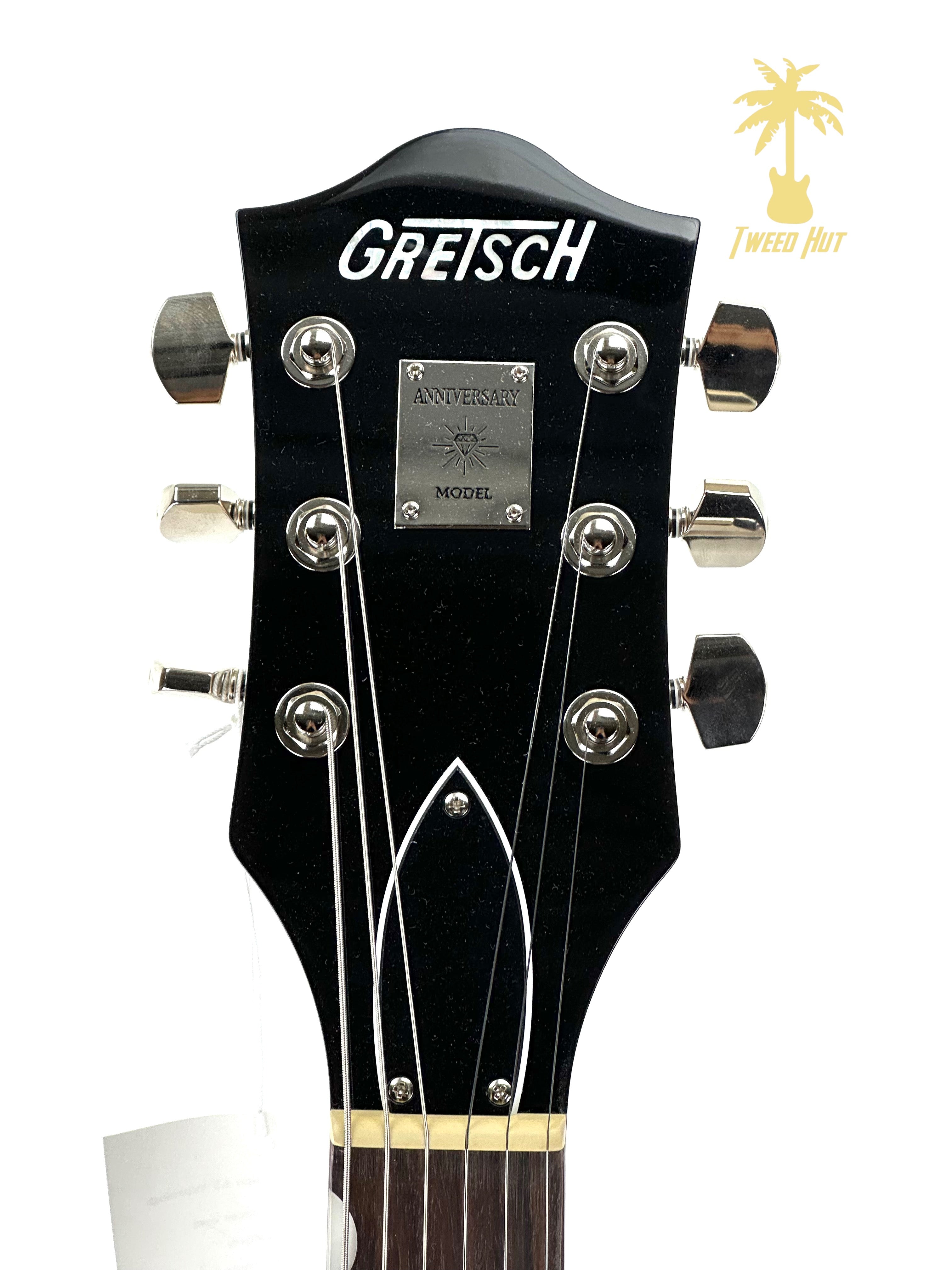 GRETSCH G6118T PLAYERS EDITION ANNIVERSARY HOLLOW BODY WITH STRING-THRU BIGSBY-COPPER METALLIC/SAHARA METALLIC