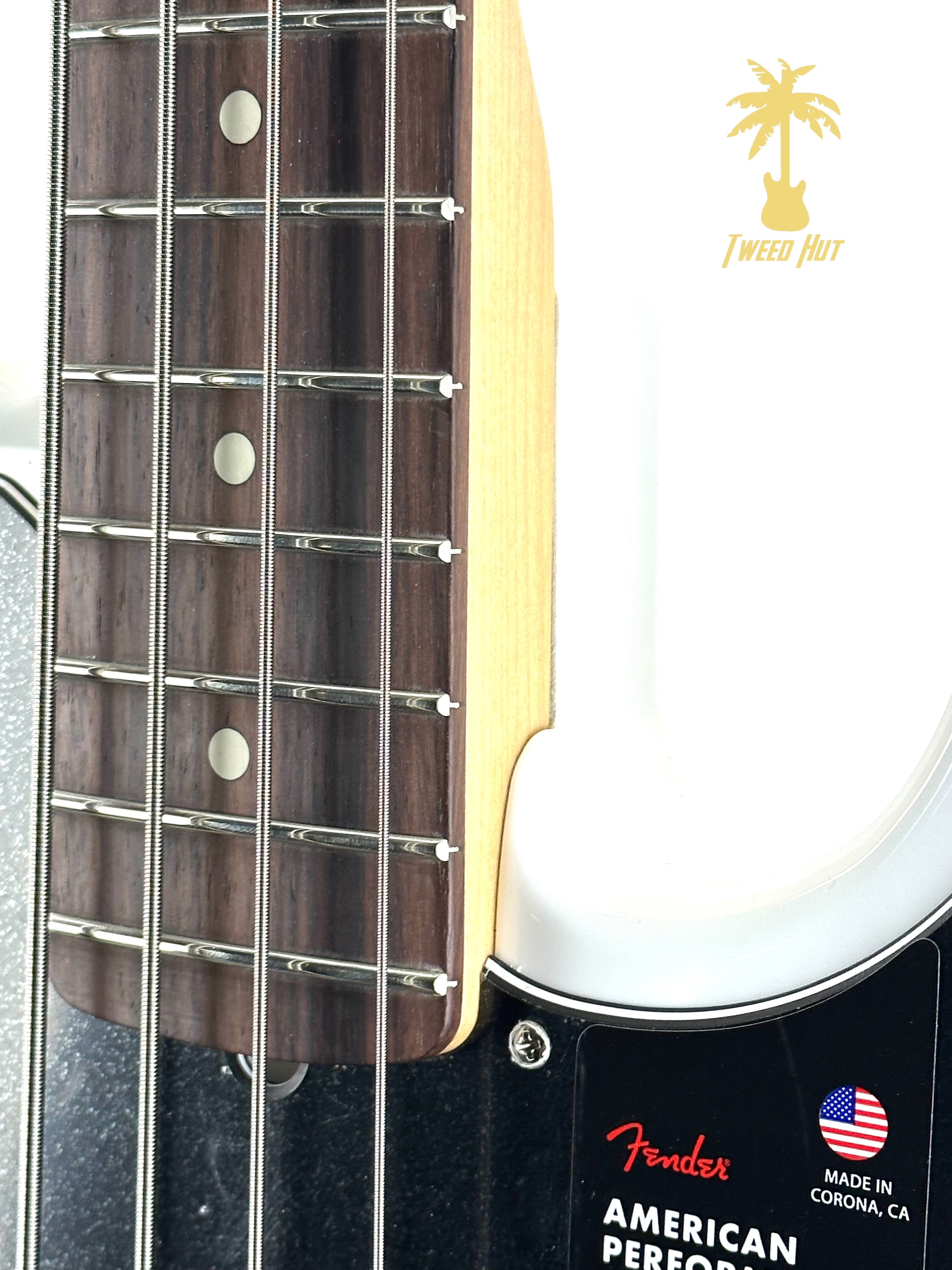 FENDER AMERICAN PERFORMER PRECISION BASS ROSEWOOD ARCTIC WHITE