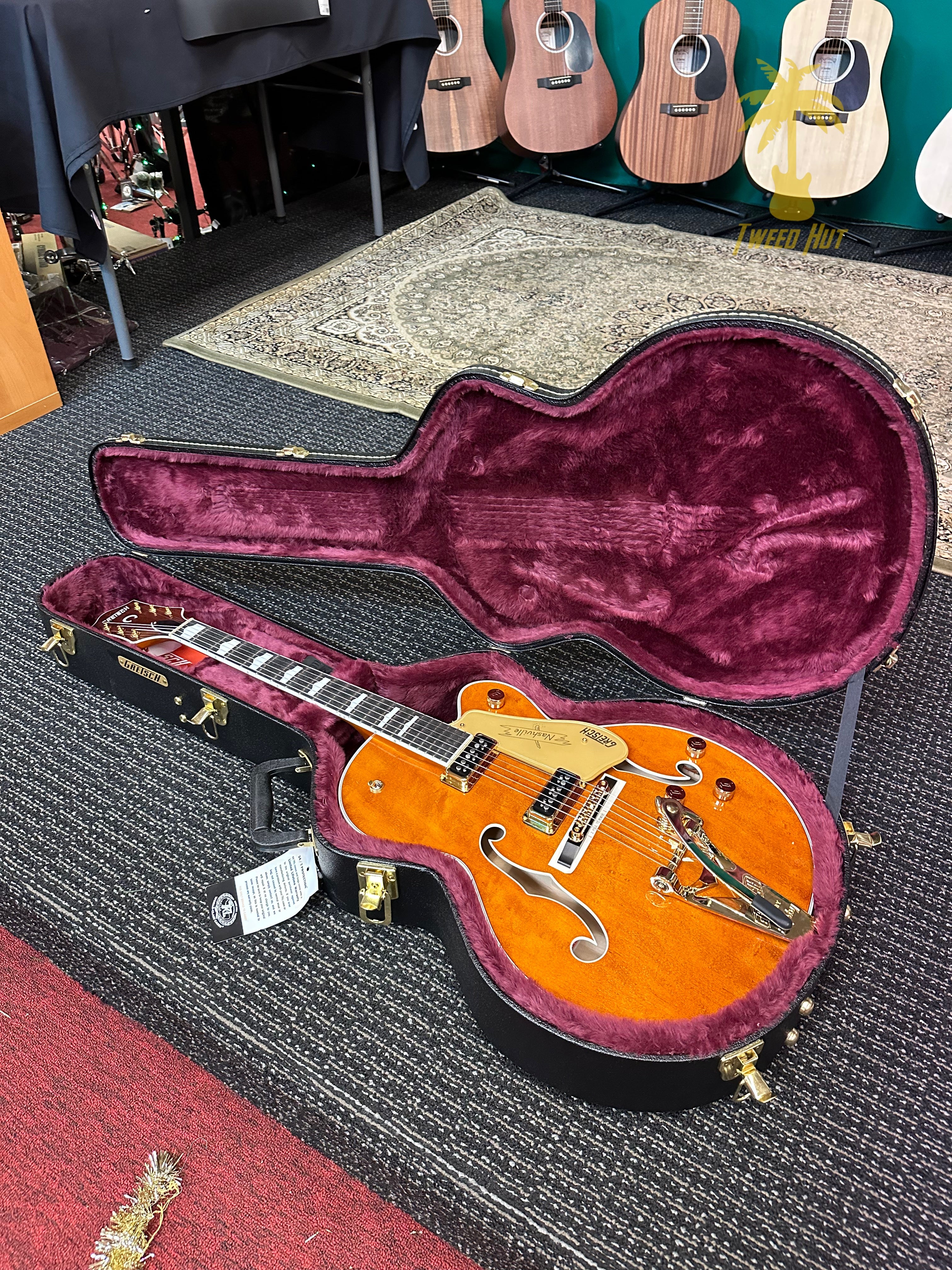 GRETSCH G6120TG-DS PLAYERS EDITION NASHVILLE ROUNDUP ORANGE