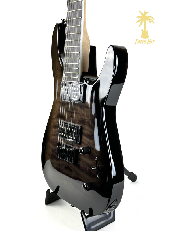 JACKSON JS SERIES DINKY ARCH TOP JS22Q-7 7 String DKA HT-TRANSPARENT BLACK BURST