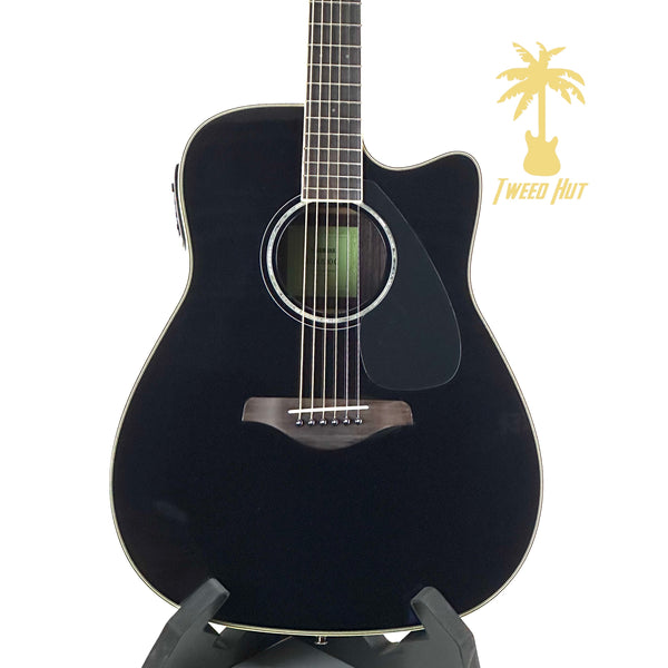 YAMAHA FGX830 ACOUSTIC ELECTRIC CUTAWAY BLACK