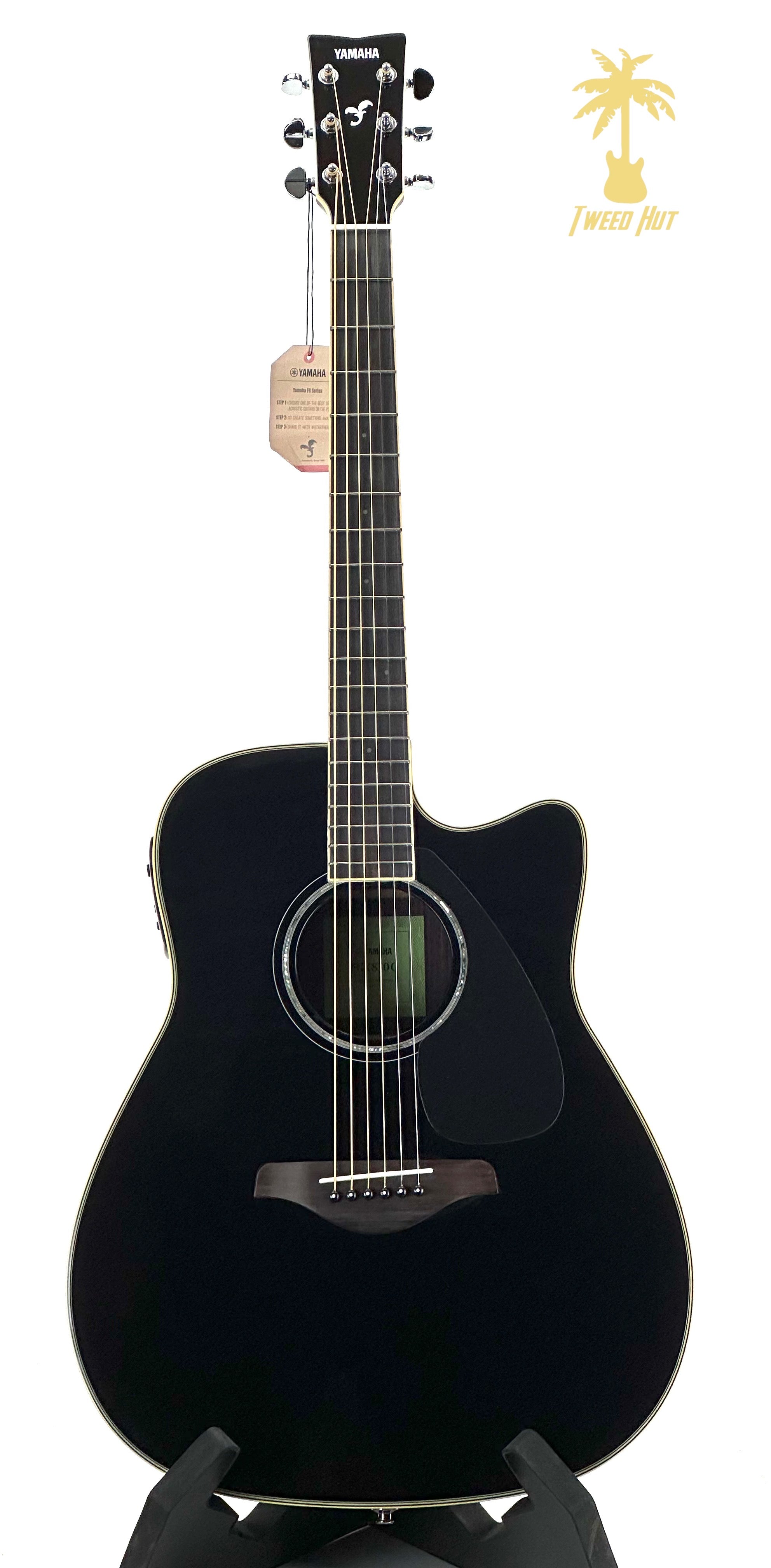YAMAHA FGX830 ACOUSTIC ELECTRIC CUTAWAY - BLACK