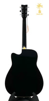 YAMAHA FGX830 ACOUSTIC ELECTRIC CUTAWAY - BLACK