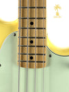 PRE-OWNED FENDER MUSTANG PJ BASS - BUTTERCREAM