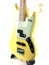 PRE-OWNED FENDER MUSTANG PJ BASS - BUTTERCREAM