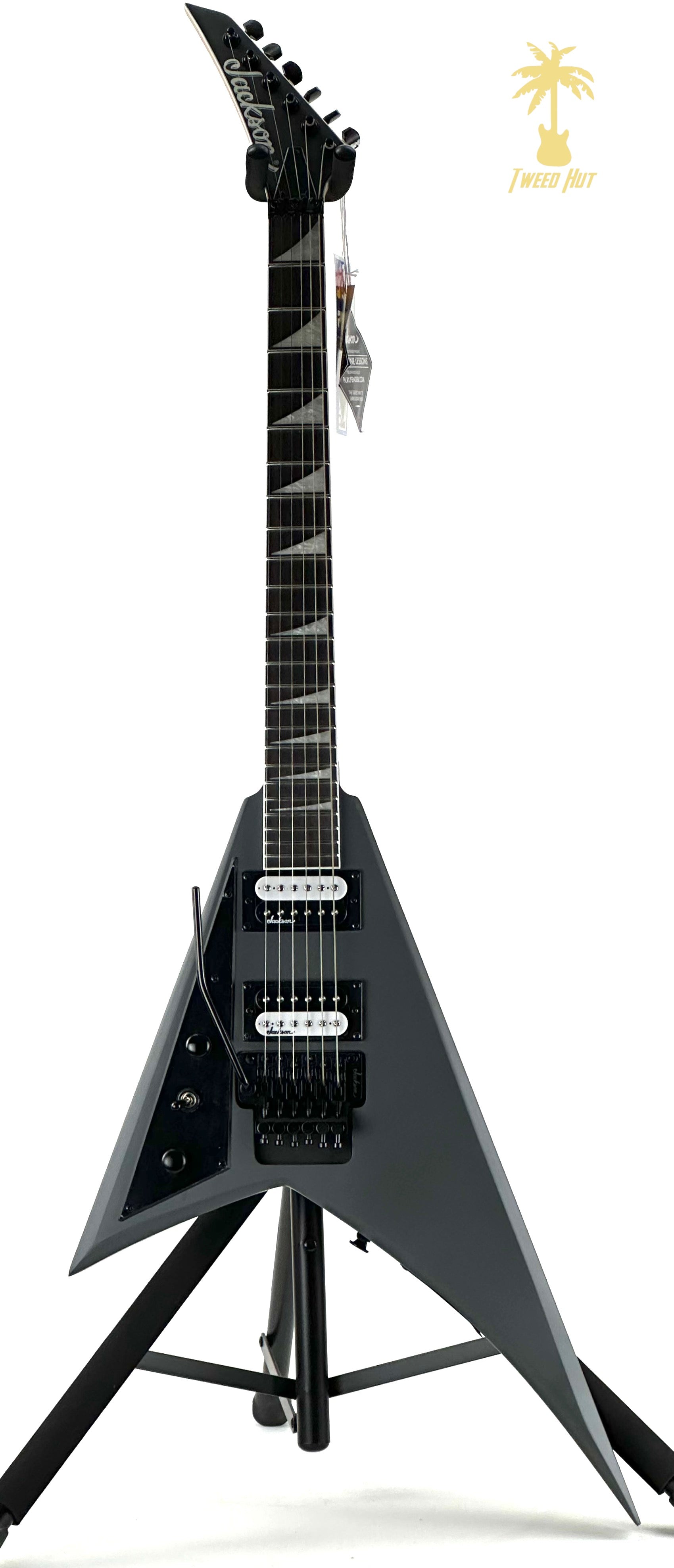 PRE-OWNED JACKSON JS32 RANDY RHODES LEFT HANDED - SATIN GREY