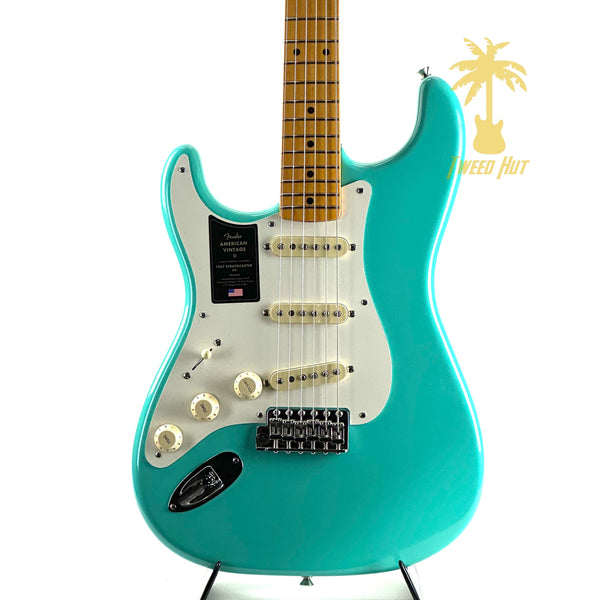 FENDER AMERICAN VINTAGE II 57 STRAT LEFT HANDED - SEAFOAM GREEN