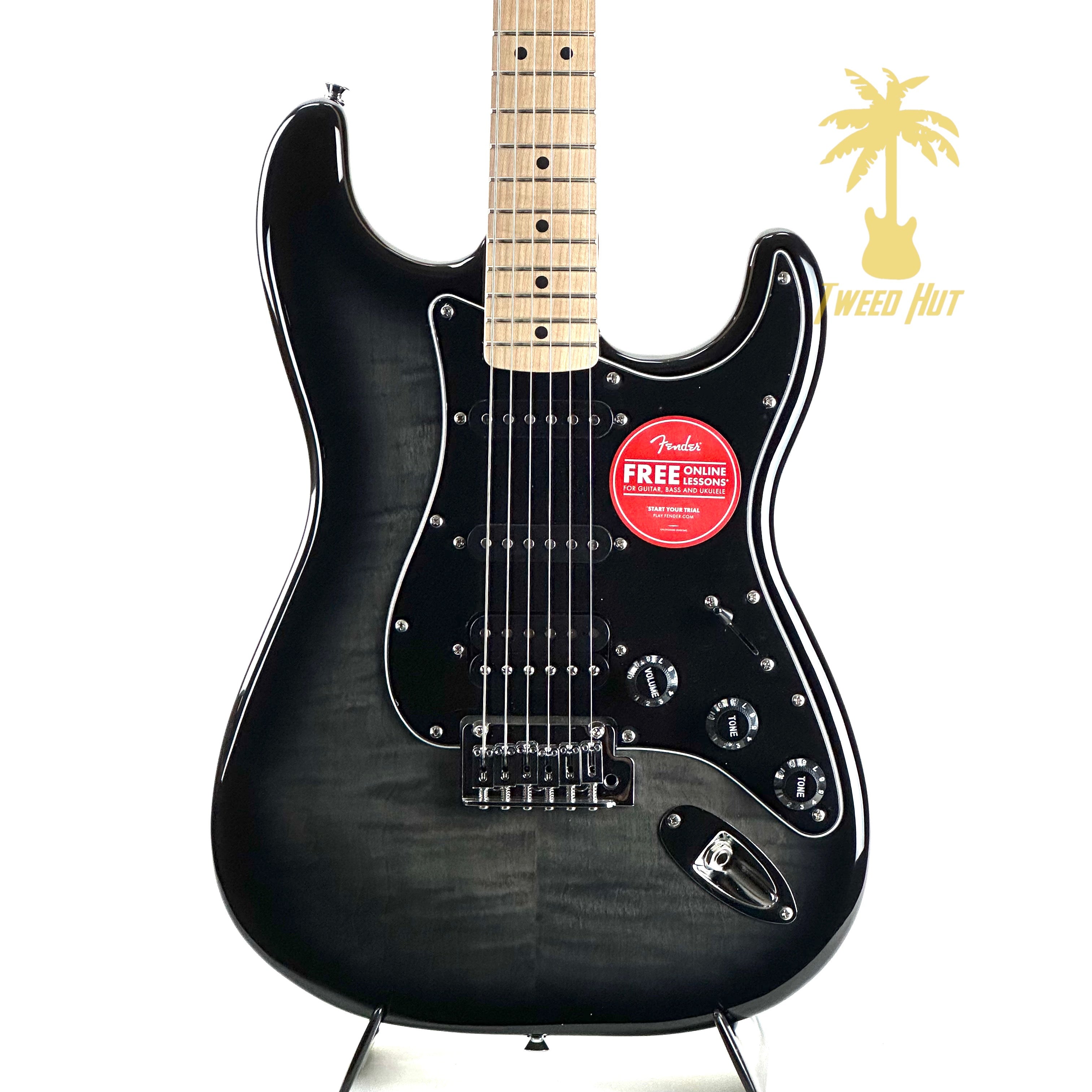 SQUIER AFFINITY STRATOCASTER FMT HSS - BLACK BBST