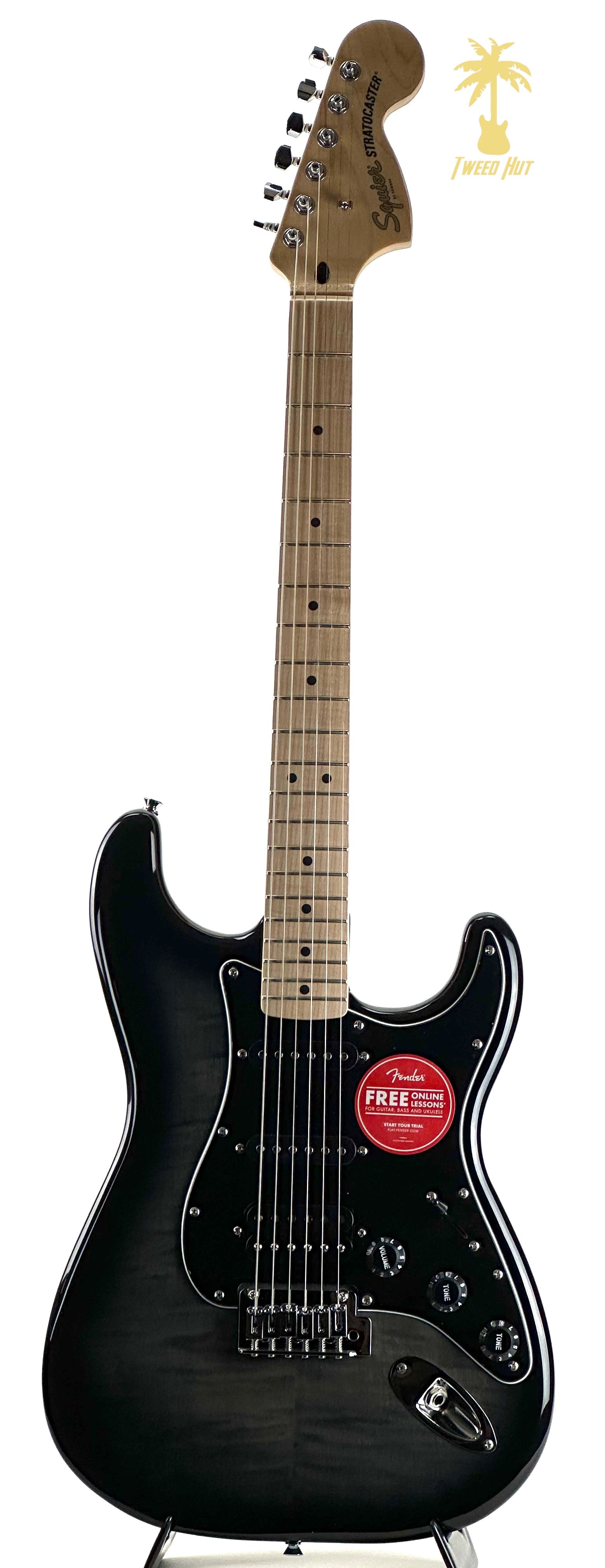 SQUIER AFFINITY STRATOCASTER FMT HSS - BLACK BBST