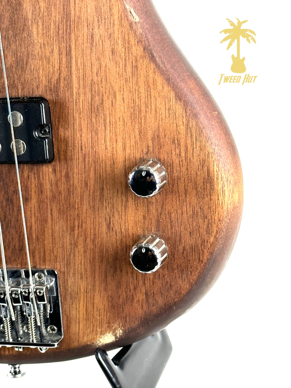 PRE-OWNED IBANEZ GSR105 BASS - NATURAL MAHOGANY OIL - LOCAL PICKUP ONLY