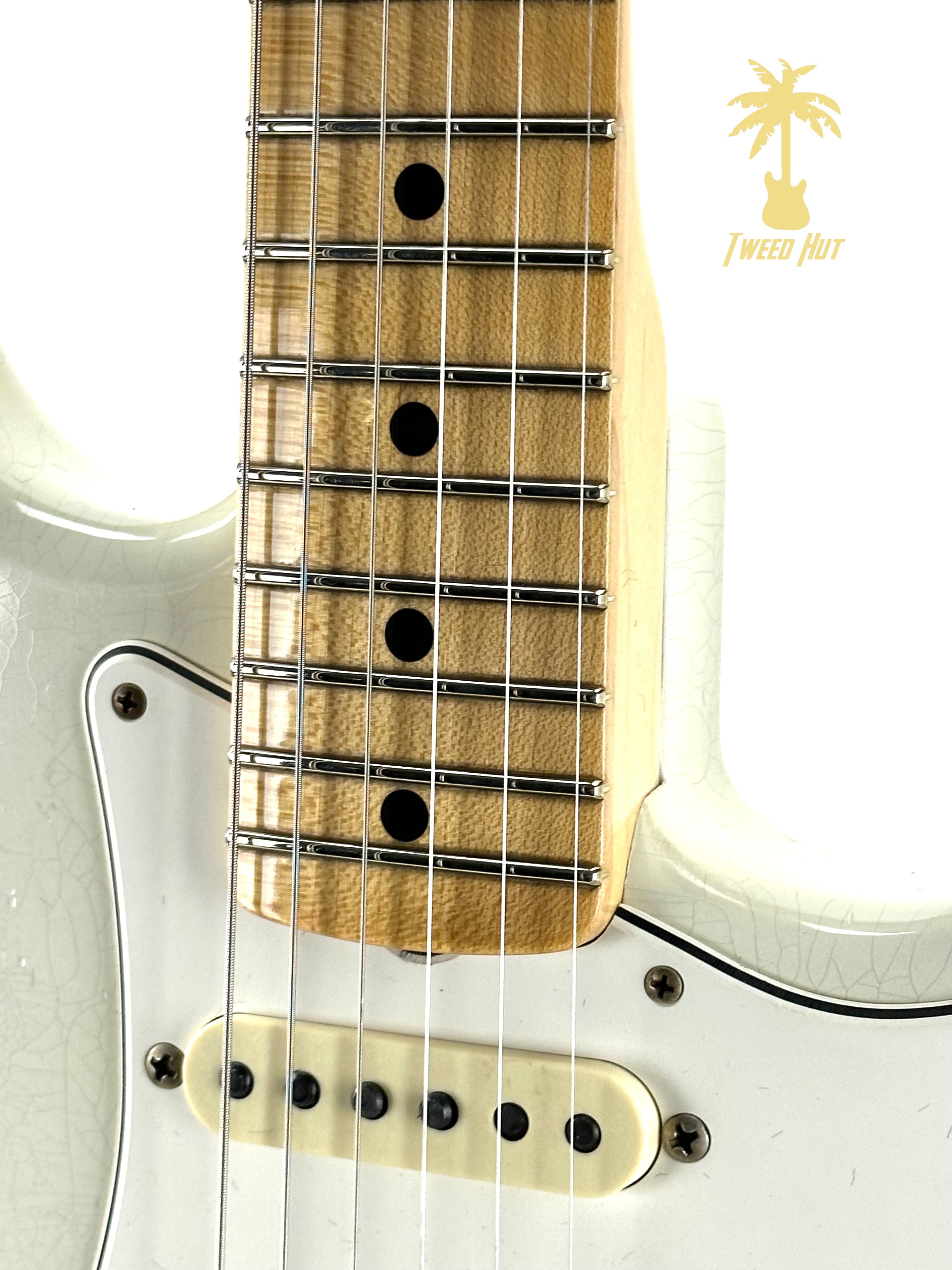 FENDER CUSTOM SHOP 68 STRATOCASTER JOURNEYMAN RELIC AGED OLYMPIC WHITE