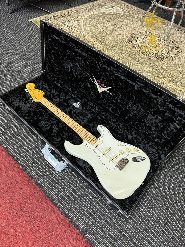 FENDER CUSTOM SHOP 68 STRATOCASTER JOURNEYMAN RELIC AGED OLYMPIC WHITE