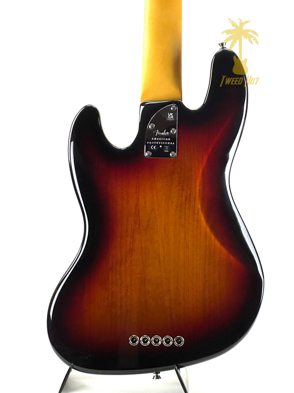 FENDER AMERICAN PRO II JAZZ BASS V - 3 TONE SUNBURST