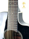 YAMAHA 3/4 THINLINE CUTAWAY ACOUSTIC/ELECTRIC BLACK