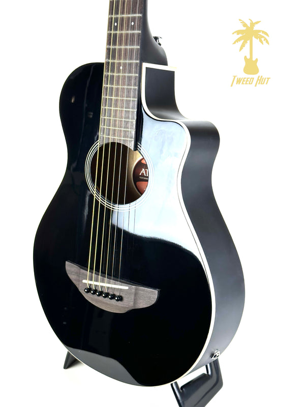 YAMAHA 3/4 THINLINE CUTAWAY ACOUSTIC/ELECTRIC BLACK