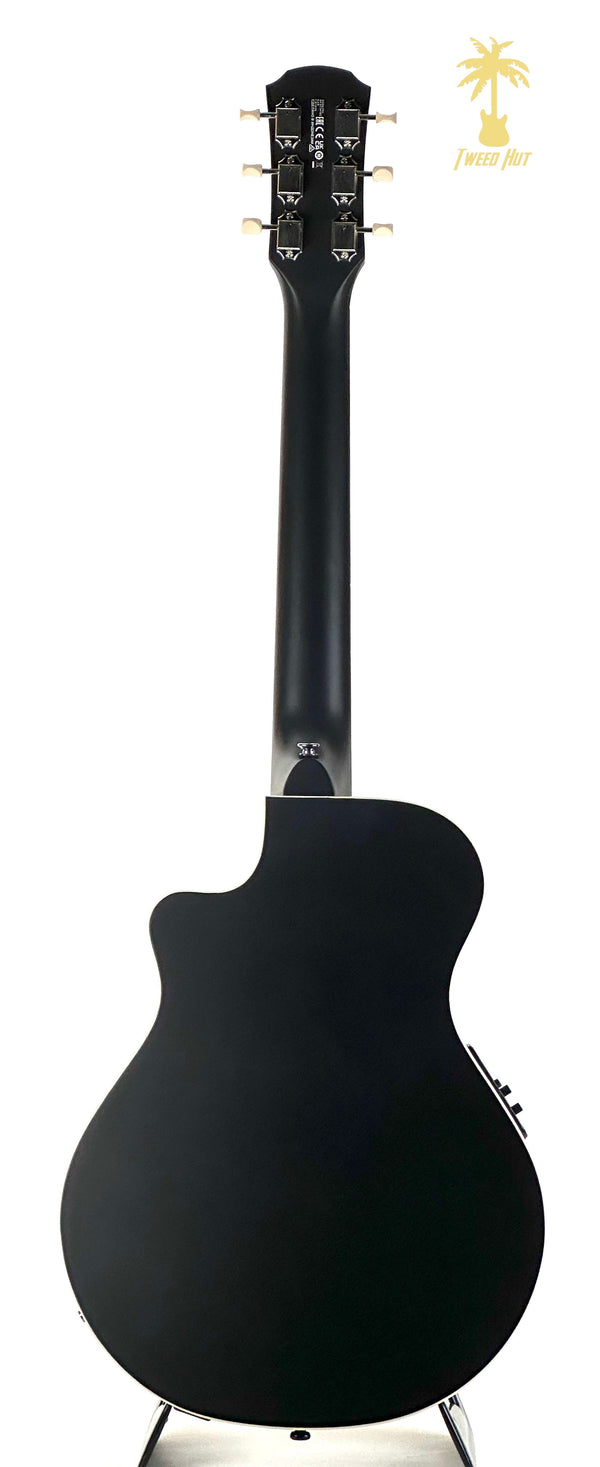 YAMAHA 3/4 THINLINE CUTAWAY ACOUSTIC/ELECTRIC BLACK