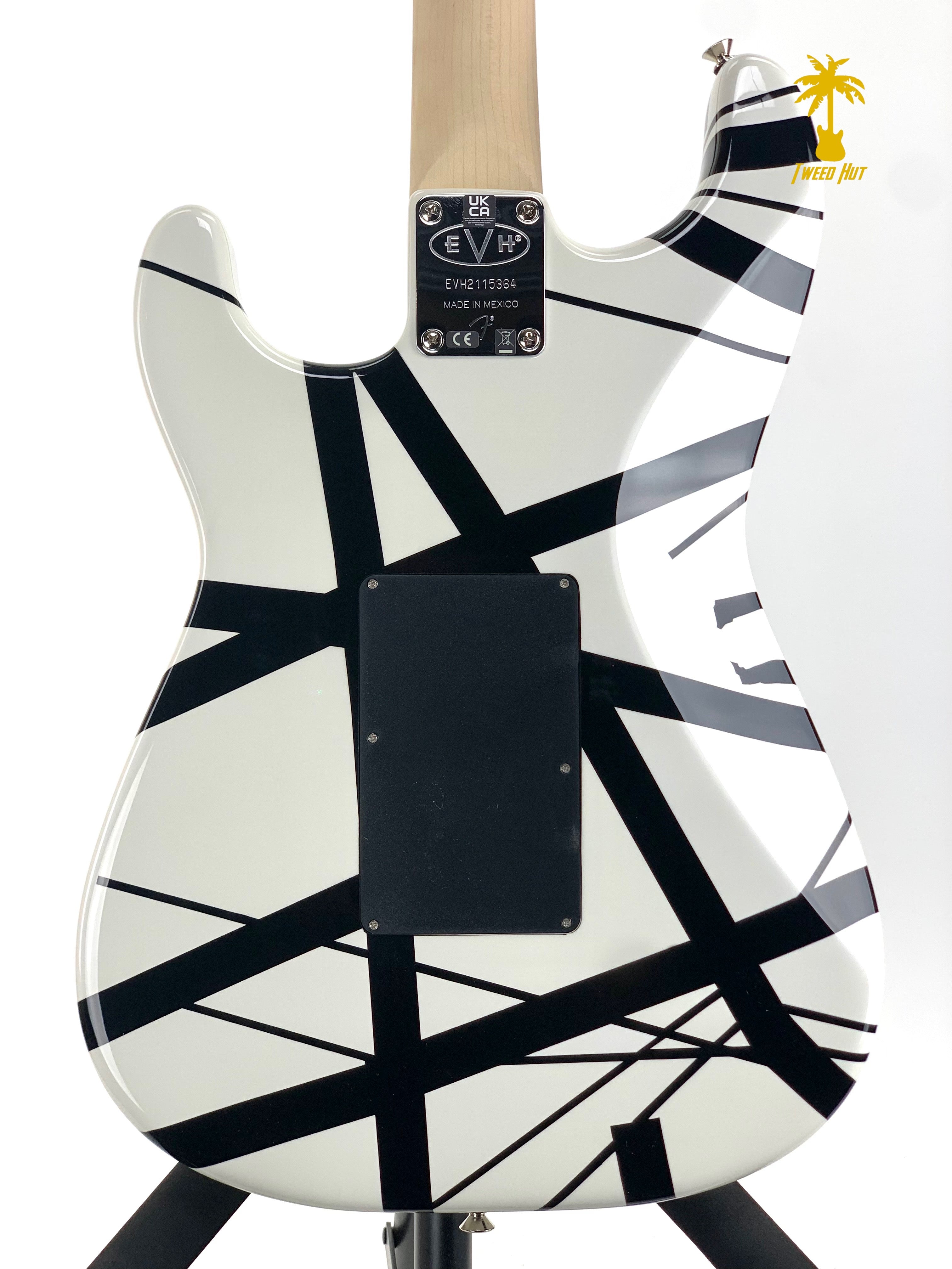 EVH STRIPED SERIES WITH WHITE AND BLACK STRIPES