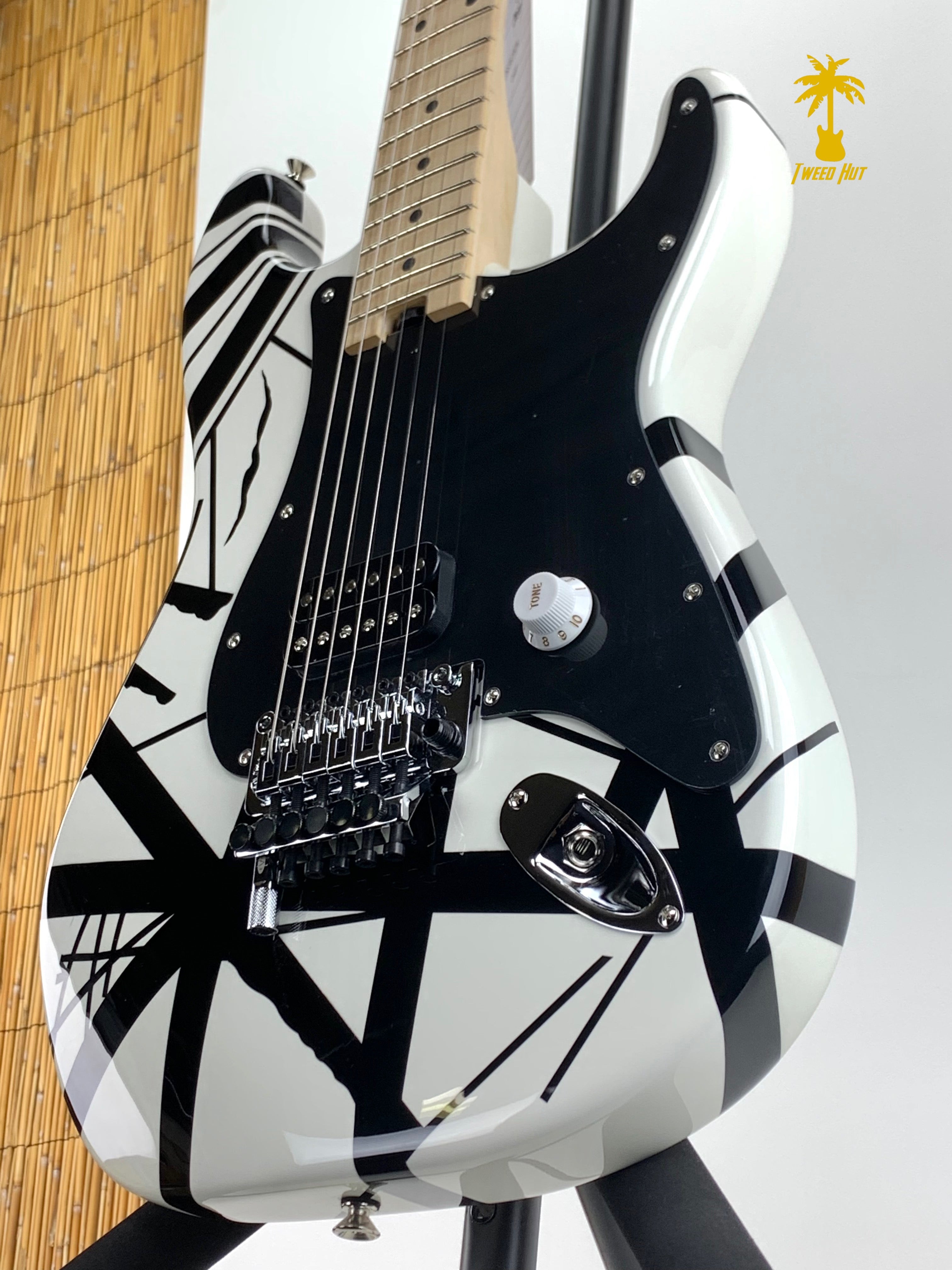 EVH STRIPED SERIES WITH WHITE AND BLACK STRIPES
