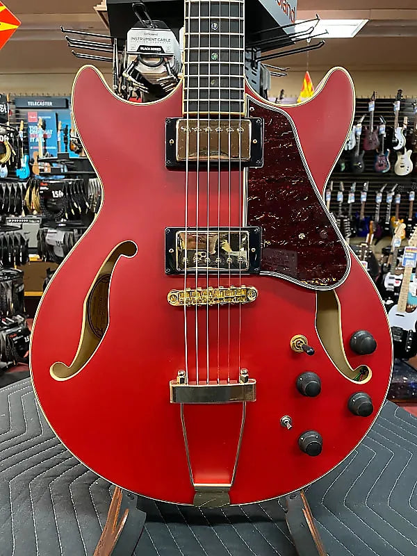 IBANEZ ARTCORE EXPRESSIONIST AMH90 HOLLOWBODY ELECTRIC GUITAR-CHERRY RED FLAT