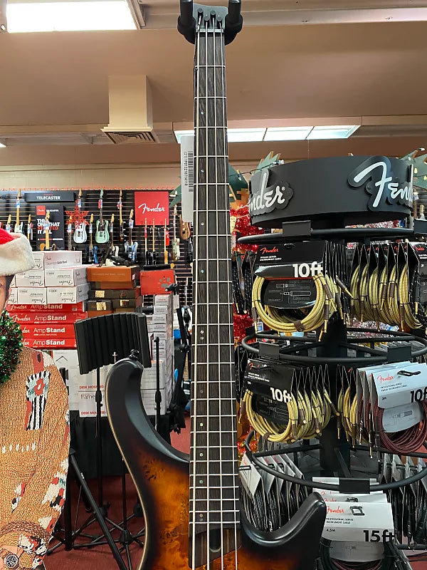 IBANEZ BASS WORKSHOP EHB1500 BASS GUITAR DRAGON EYE BURST FLAT