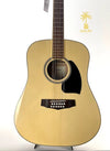 IBANEZ PERFORMANCE SERIES PF1512 12-STRING ACOUSTIC GUITAR-NATURAL