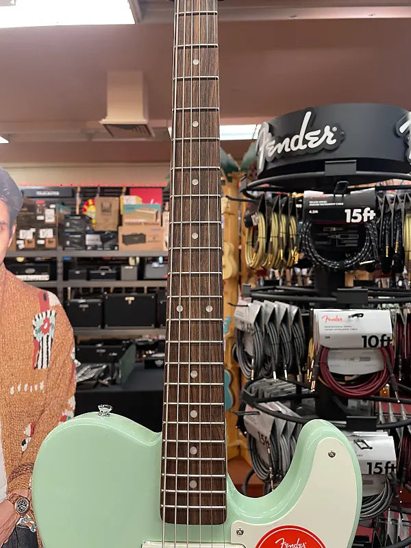 SQUIRE PARANORMAL BARITONE CABRONITA TELECASTER-SURF GREEN