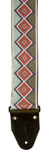 PRS 2.75" WIDE RETRO JACQUARD STRAP-GREEN & RED