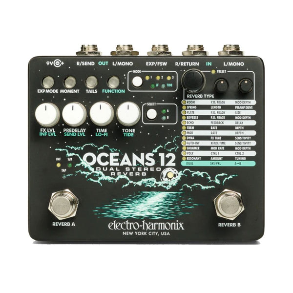 EHX OCEANS 12 DUAL STEREO REVERB