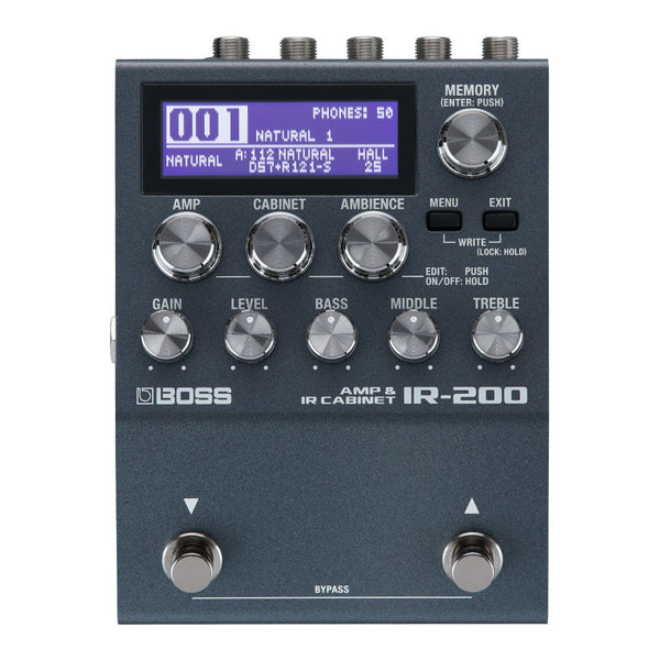 BOSS IR-200 IR AMP AND CABINET MODELER