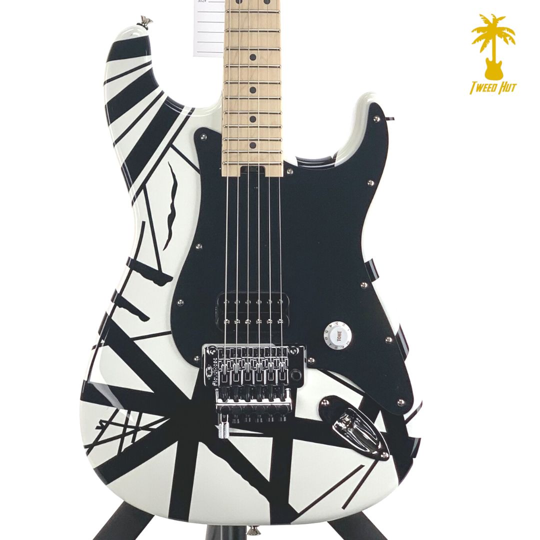 EVH STRIPED SERIES WITH WHITE AND BLACK STRIPES