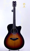 YAMAHA FSC-TA TRANSACOUSTIC CONCERT ACOUSTIC-ELECTRIC GUITAR-BROWN SUNBURST