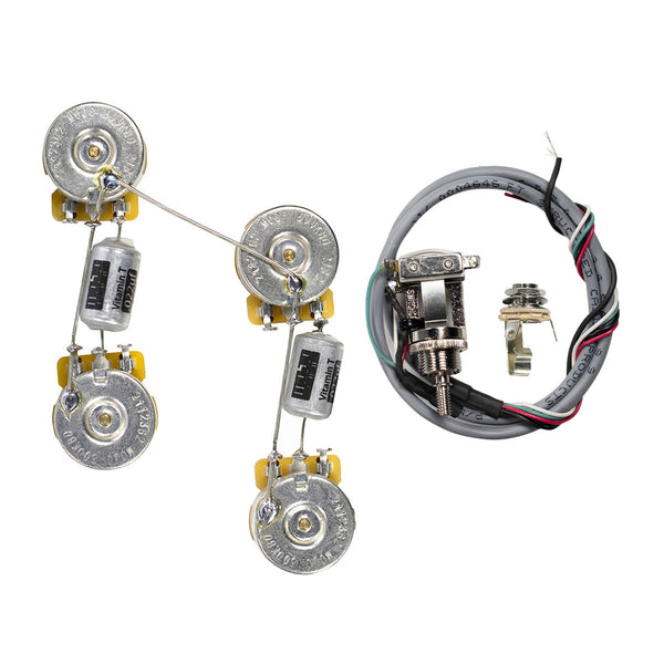 MOJO LES PAUL PRE-WIRED WIRING HARNESS SHORT SHAFT