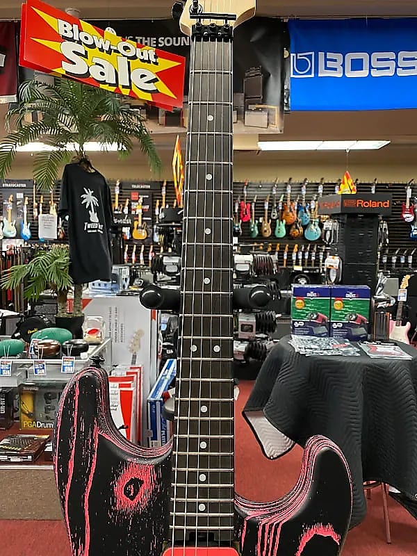 CHARVEL PRO-MOD SAN DIMAS STYLE 1 HH FR E ASH-NEO PINK ASH - Tweed Hut Music