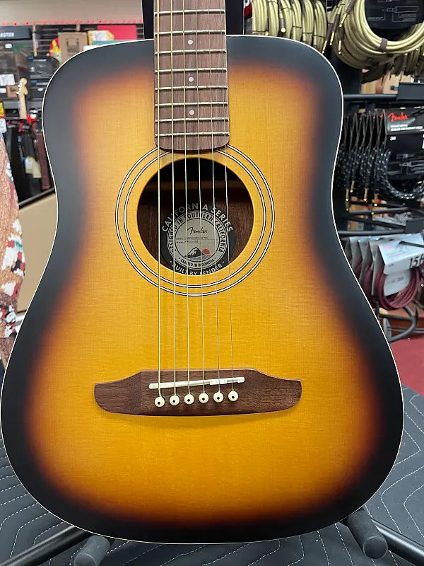 FENDER REDONDO MINI WITH BAG-SUNBURST