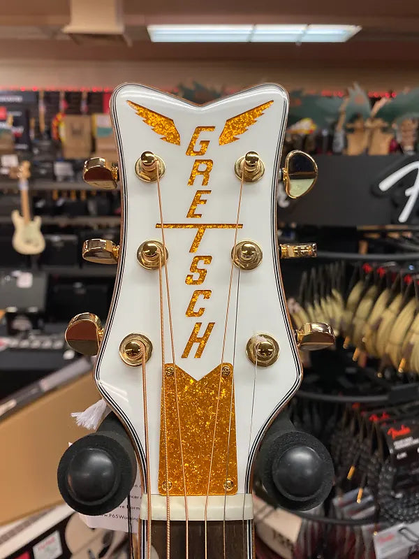 GRETSCH G5021E RANCHER PENGUIN PARLOR ACOUSTIC/ELECTRIC-ELECTRIC WHITE