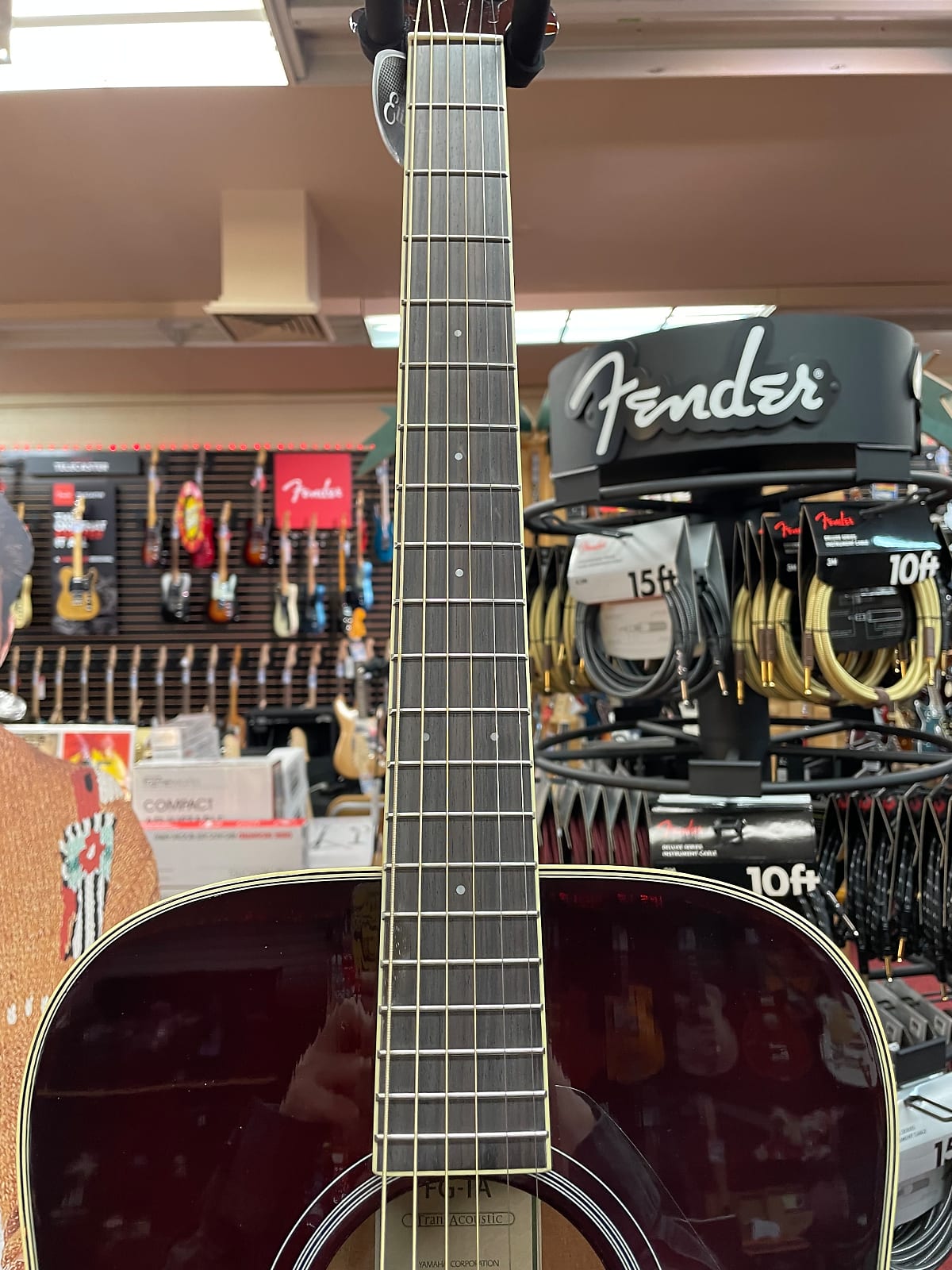 YAMAHA FG-TA TRANSACOUSTIC BROWN SUNBURST