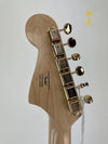 SQUIER 40TH ANNIVERSARY JAZZMASTER, GOLD EDITION-OLYMPIC WHITE