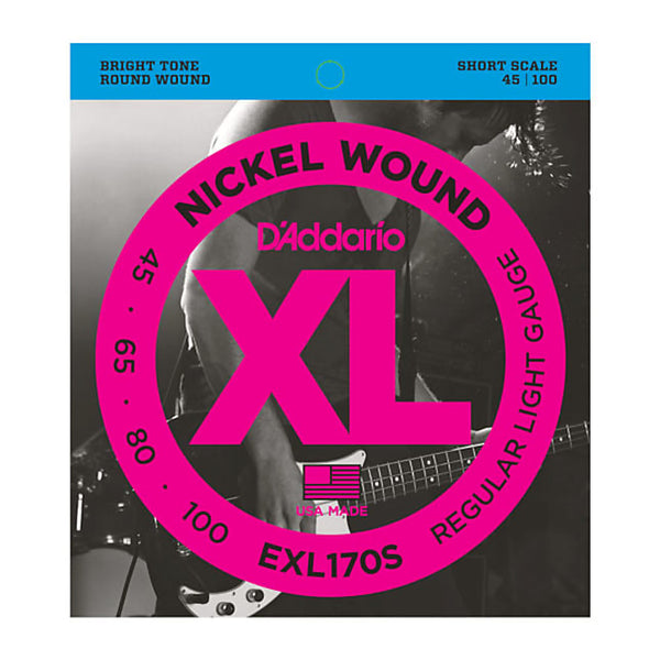 D'ADDARIO EXL170S SHORT SCALE BASS STRINGS