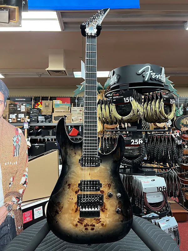 JACKSON PRO SERIES SOLOIST SL2P MAH-TRANSPARENT BLACK BURST