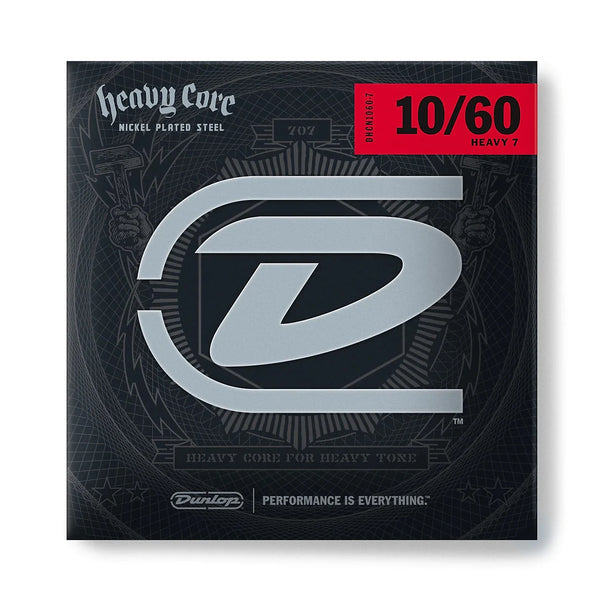 DUNLOP HEAVY CORE-7 STRING ELECTRIC 10-60