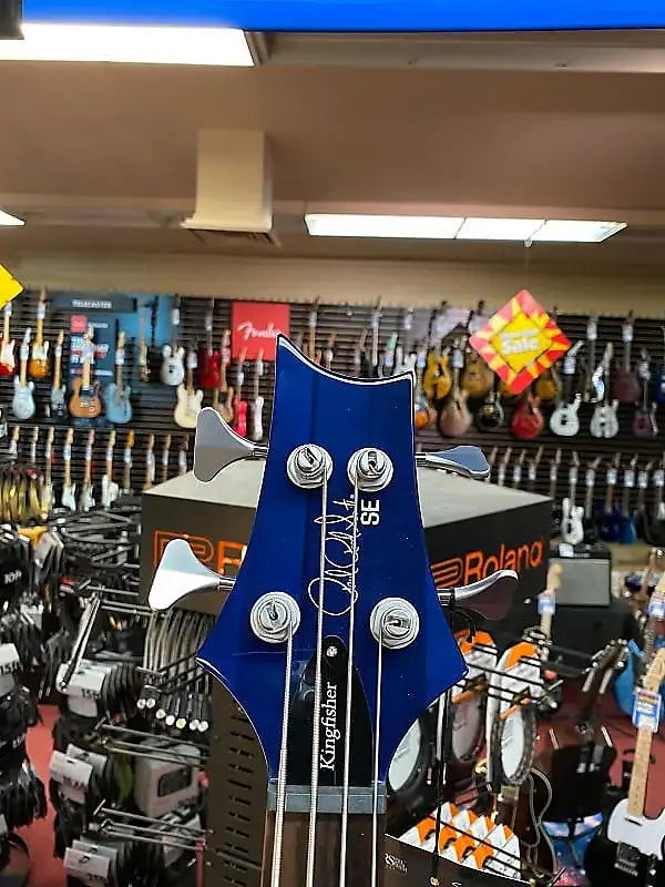 PRS SE KINGFISHER BASS FADED BLUE BURST