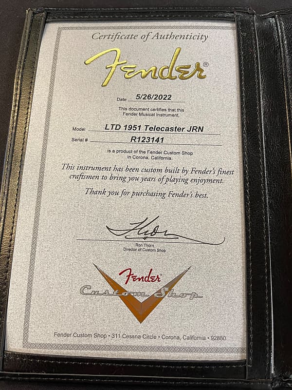 FENDER CUSTOM SHOP LIMITED '51 TELECASTER JOURNEYMAN RELIC - NOCASTER  BLONDE