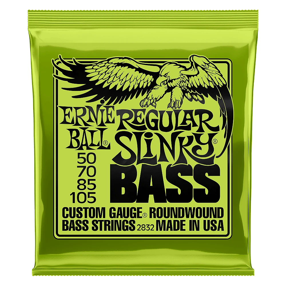 ERNIE BALL BASS REGULAR SLINKY BASS STRINGS - 50-105