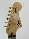 SQUIER 40TH ANNIVERSARY JAZZMASTER, GOLD EDITION-OLYMPIC WHITE
