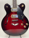 GRETSCH G2622-P90 STREAMLINER CENTER BLOCK DOUBLE-CUT P90 WITH V-STOPTAIL-CLARET BURST