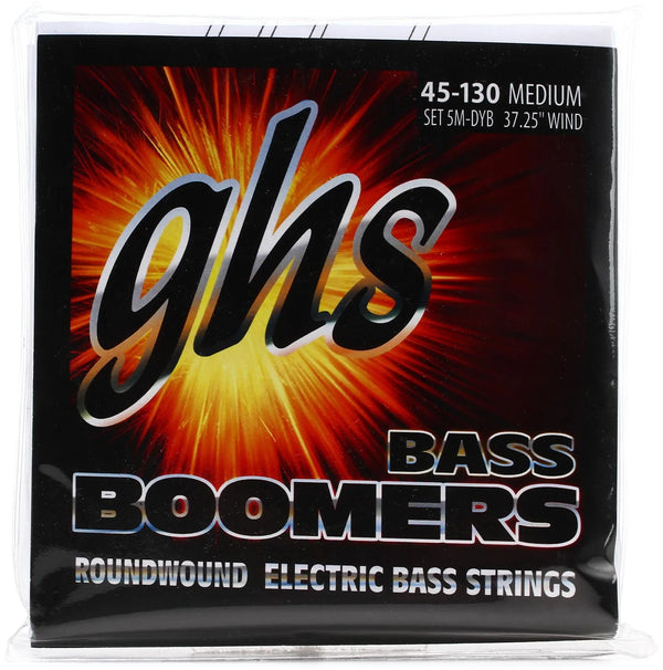 GHS 5M-DYB 5 STRING BASS STRINGS BOOMERS, MEDIUM