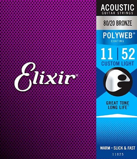 ELIXIR 11025 POLYWEB ACOUSTIC CUSTOM LIGHT